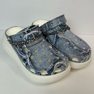 CROCS SZA X Classic Crush Clog Denim Limited Edition Size W 6